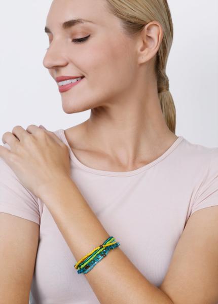 Gelb/grün - Petit Glamour d'Afrique - Armband von Konplott